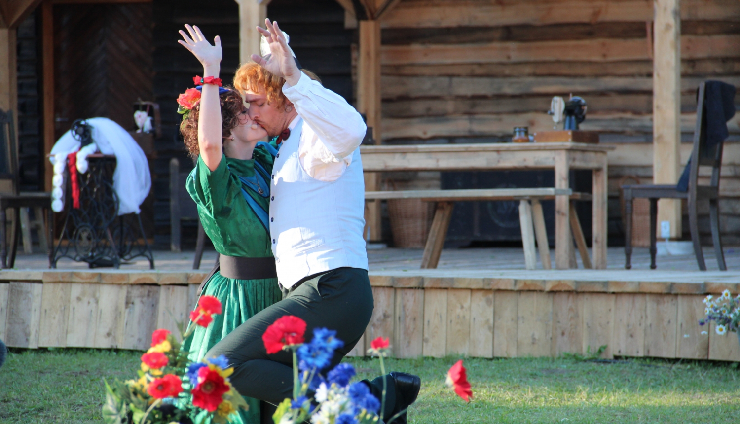 "Skroderdienas Silmačos" izrāde Druvienā.