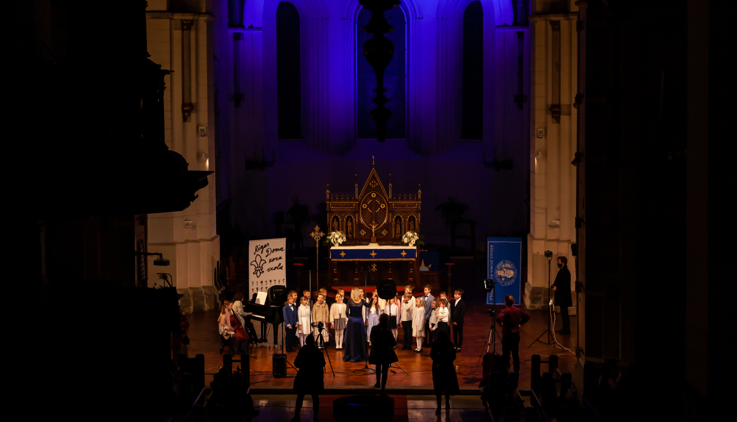 Koris koncertā, foto: Rihards Mors