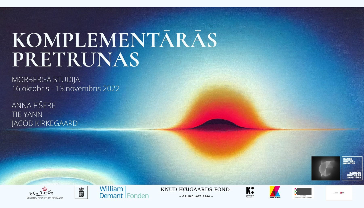 Izstādes “Komplementārās pretrunas” plakāts