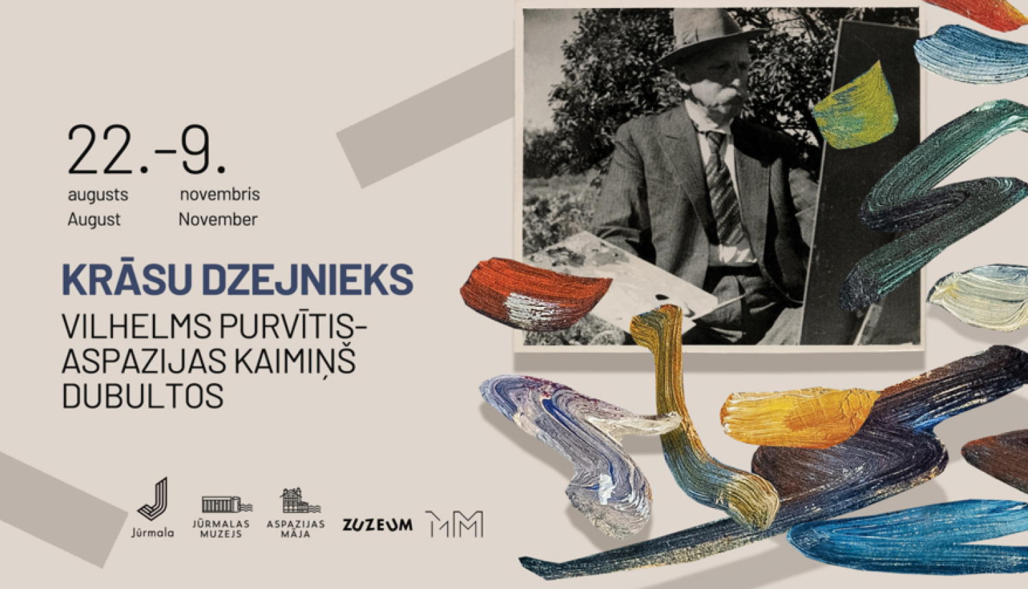 Izstādes plakāts digitālajai videi