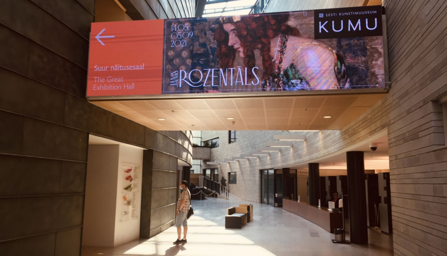 Izstāde “Janis Rozentāls. Dzīves deja” Kumu mākslas muzejā Tallinā. 2021. Foto: Aija Brasliņa.