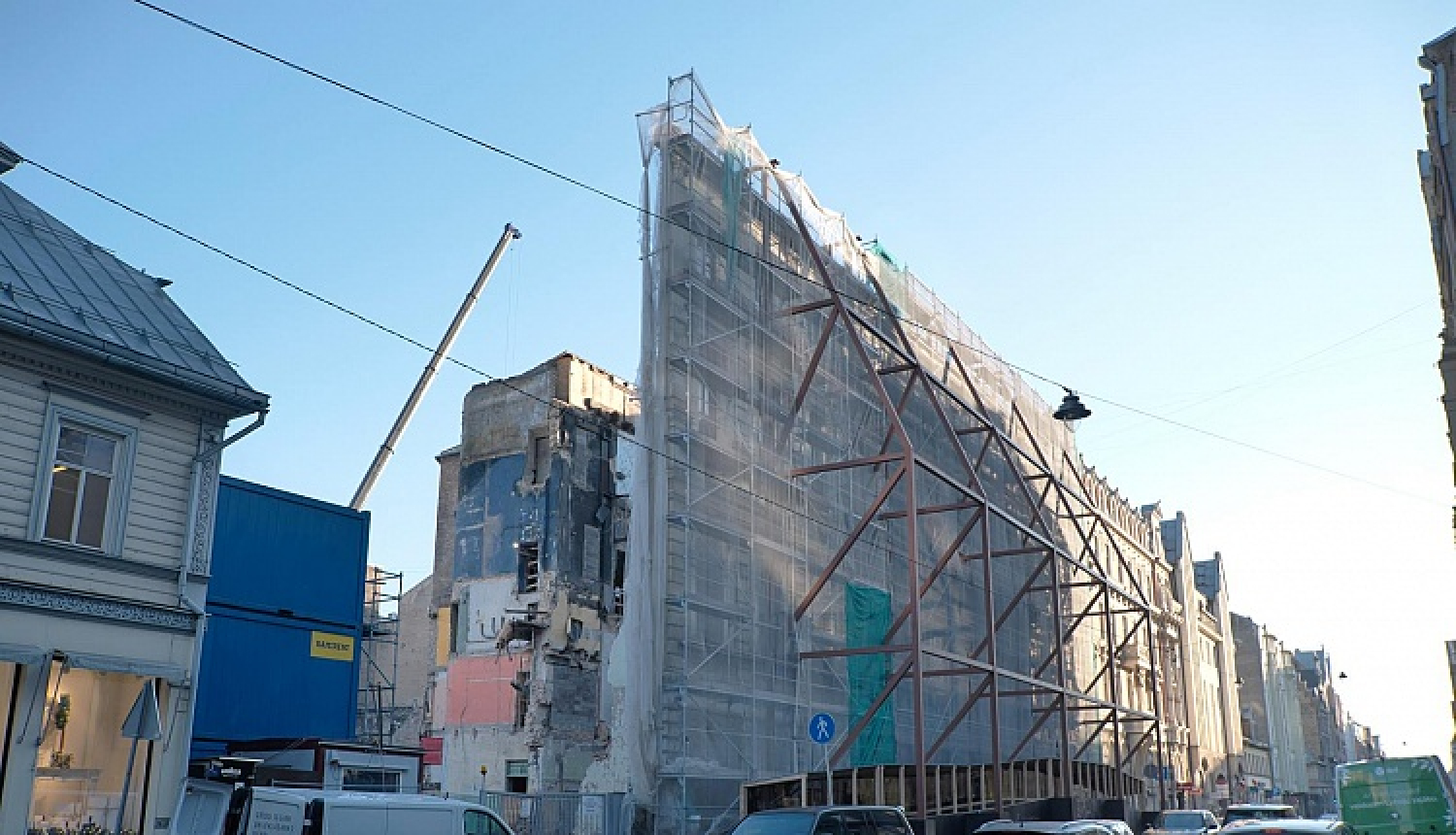 Jaunā Rīgas teātra ēkas fasādes pārbūve