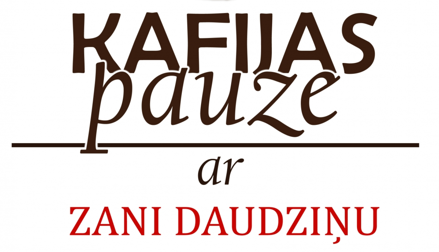 Tiešsaistes tikšanās «KAFIJAS PAUZE ar Zani Daudziņu» vizuālais materiāls