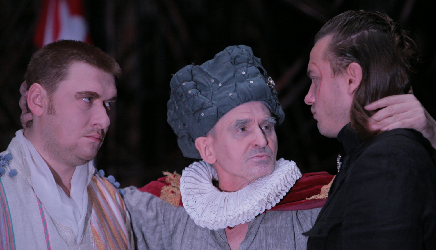 Valmieras teātra aktieriS Rihards Rudāks izrādē "Karalis Līrs"