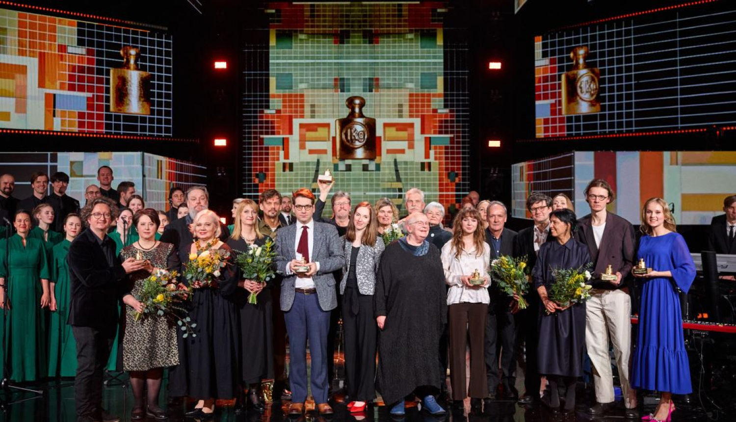 Svinīgā ceremonija ar apbalvojuma saņēmējiem