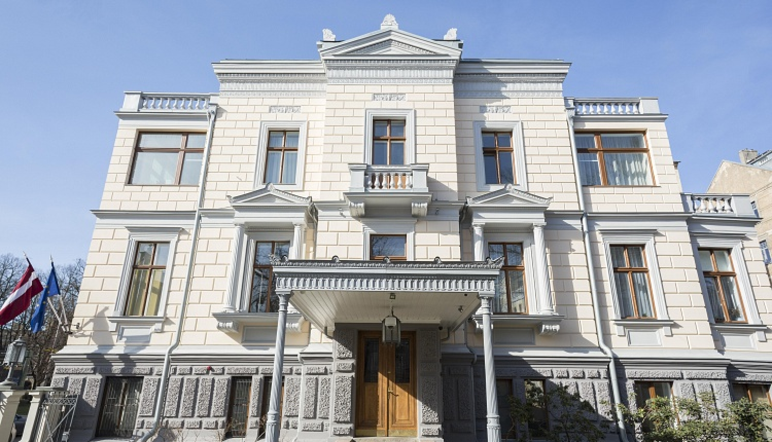 Kultūras ministrijas ēkas Krišjāņa Valdemāra ielā 17a fasāde