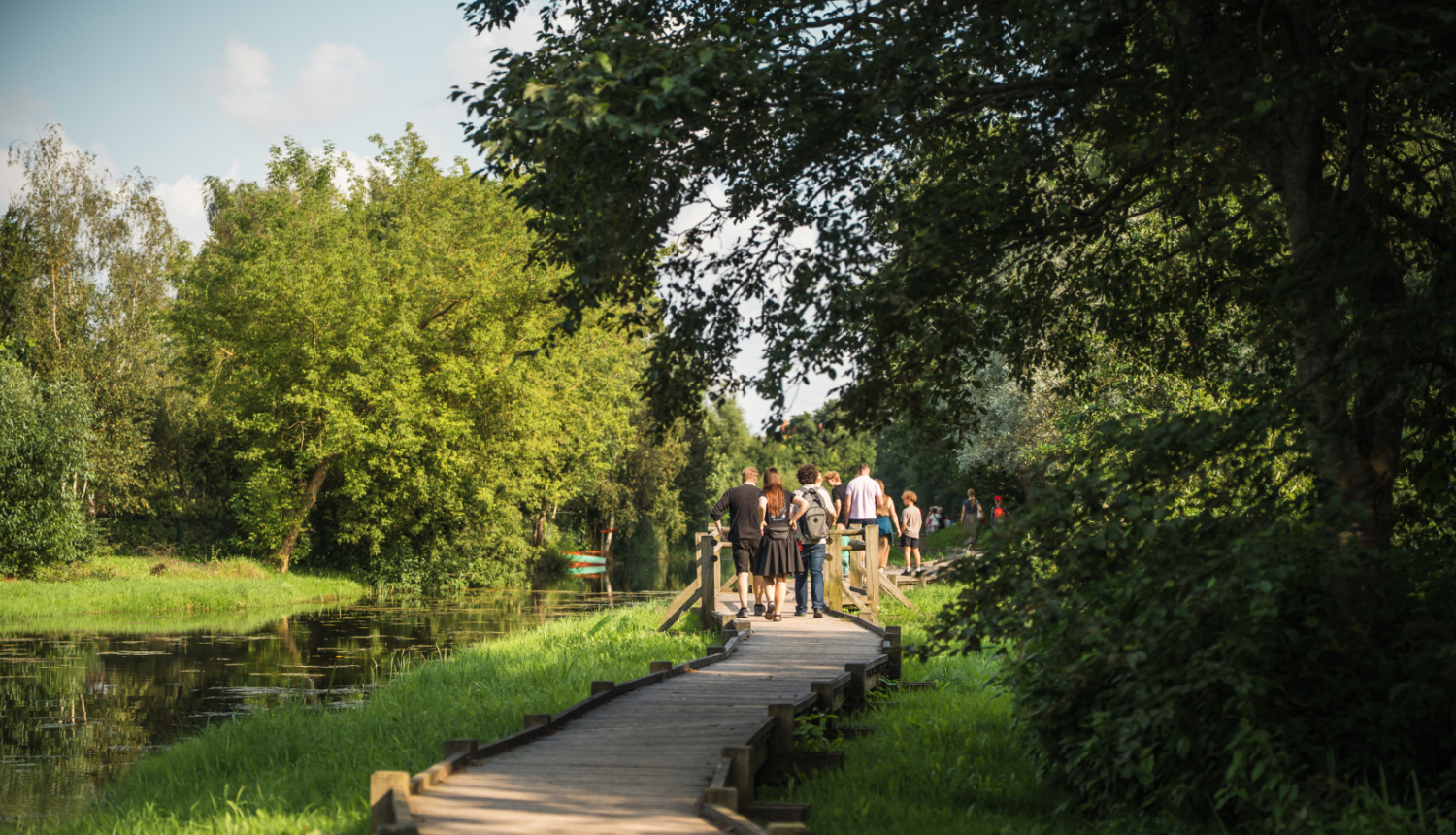 Pastaigu taka, pa kuru pārvietojas cilvēku grupa