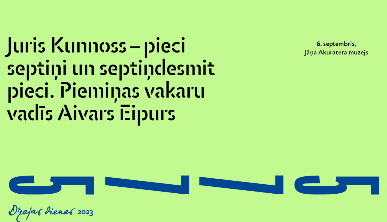 Dzejas dienu vizuālais materiāls