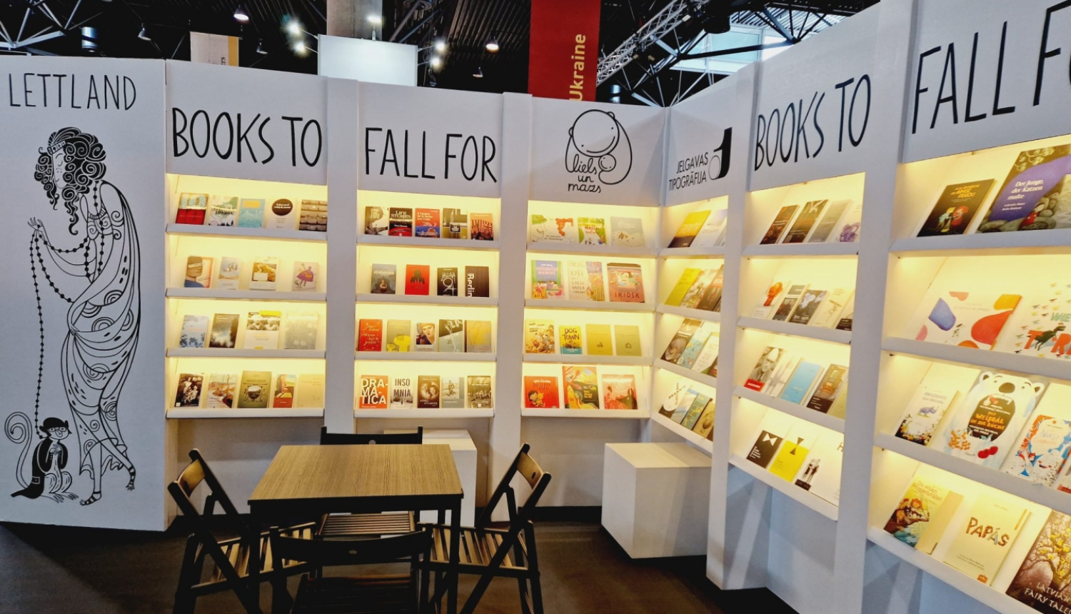 Latvijas stends grāmatu tirgū Leipcigā