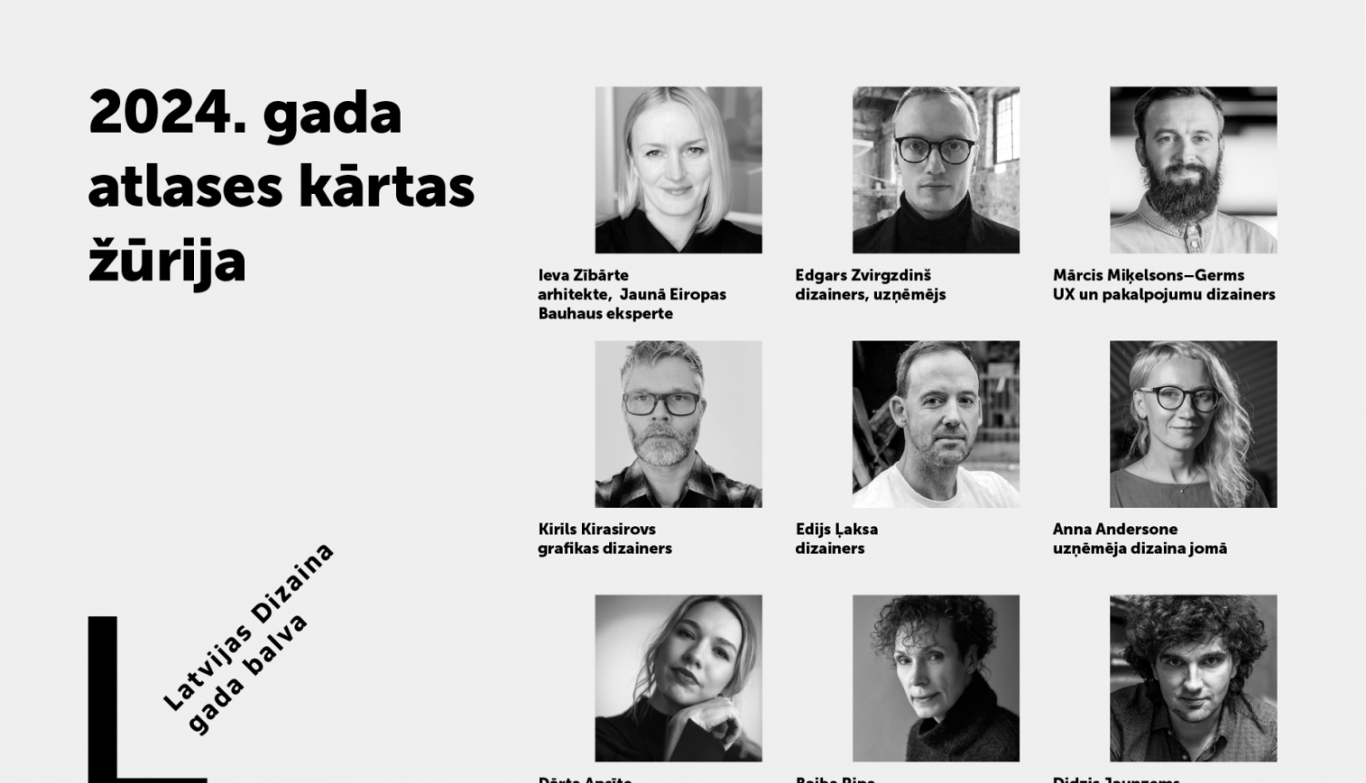 Latvijas Dizaina gada balvas 2024 atlases žūrija