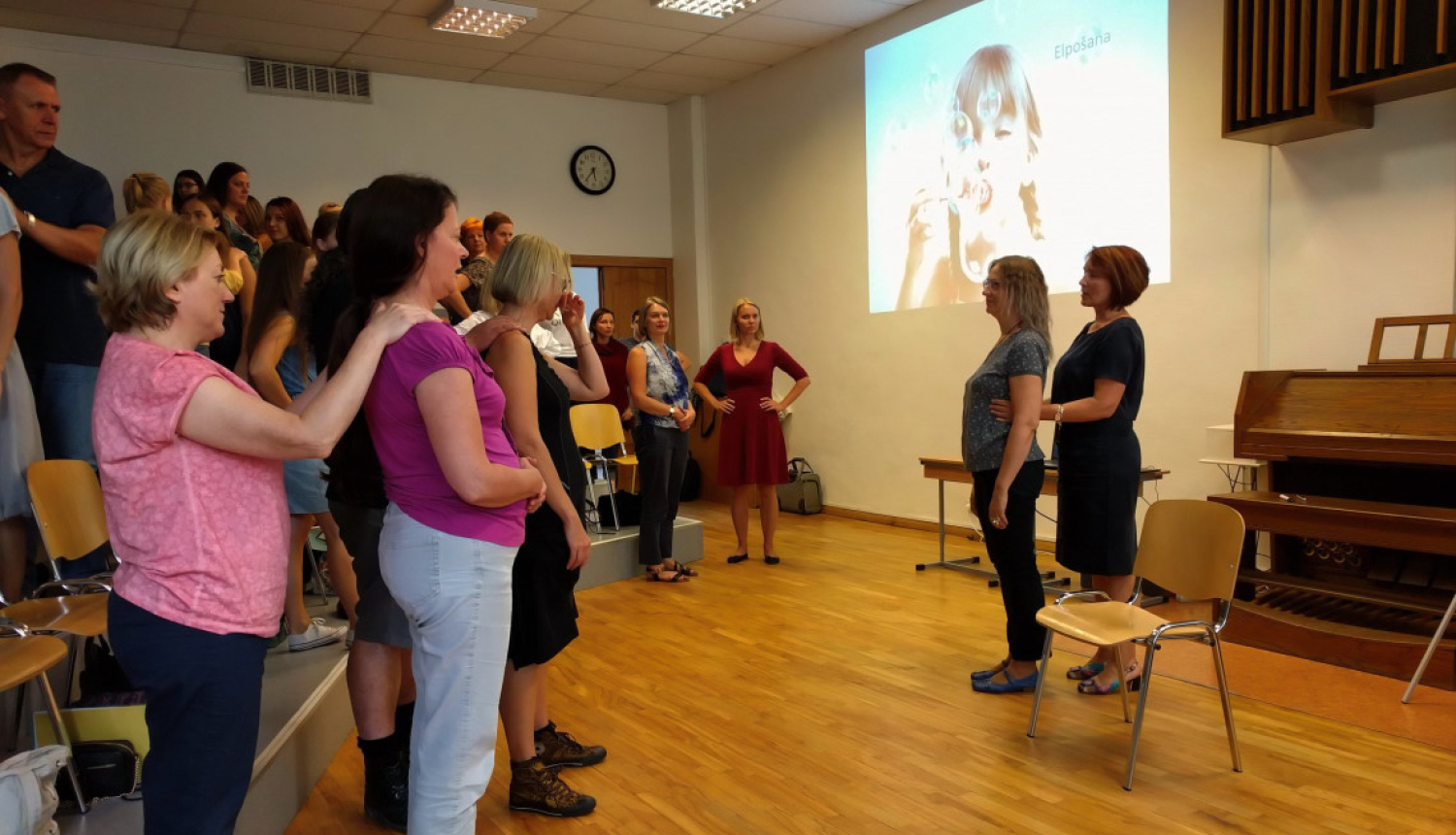 LDSA konference 2018. gadā, Dr. Anitas Djačenko lekcija "Laimīgs ķermenis, veiksmīgs dziedātājs". Foto: Kārlis Saržants