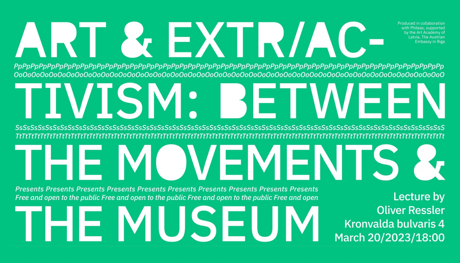 Olivera Reslera lekcijas plakāts