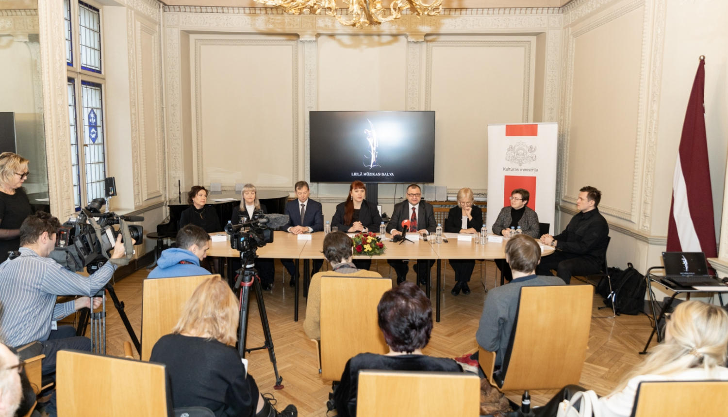 Lielās mūzikas balvas 2023 nominantu paziņošanas preses konference, foto: Oskars Artūrs Upenieks