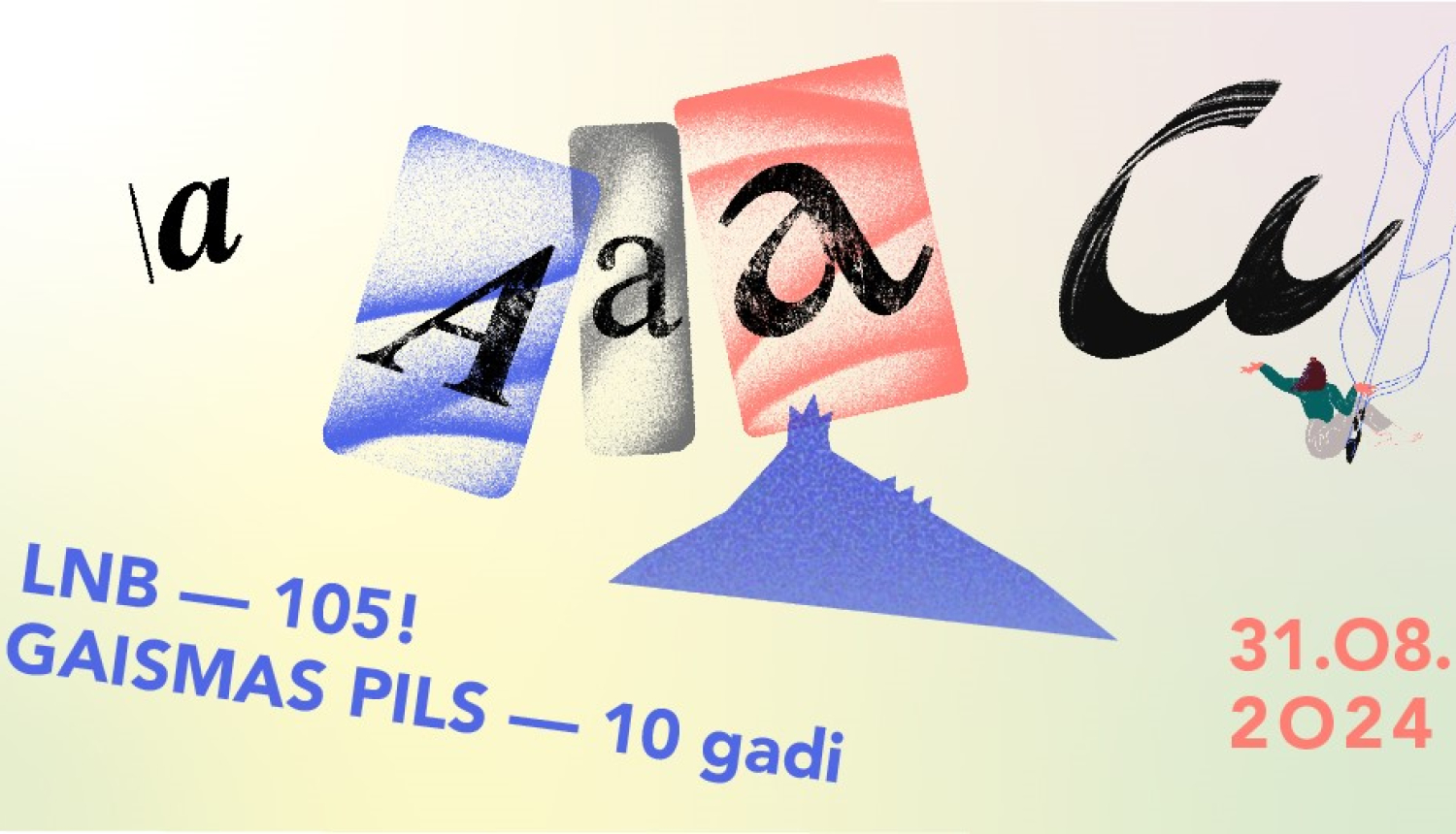LNB 105. dzimšanas dienas publicitātes plakāts