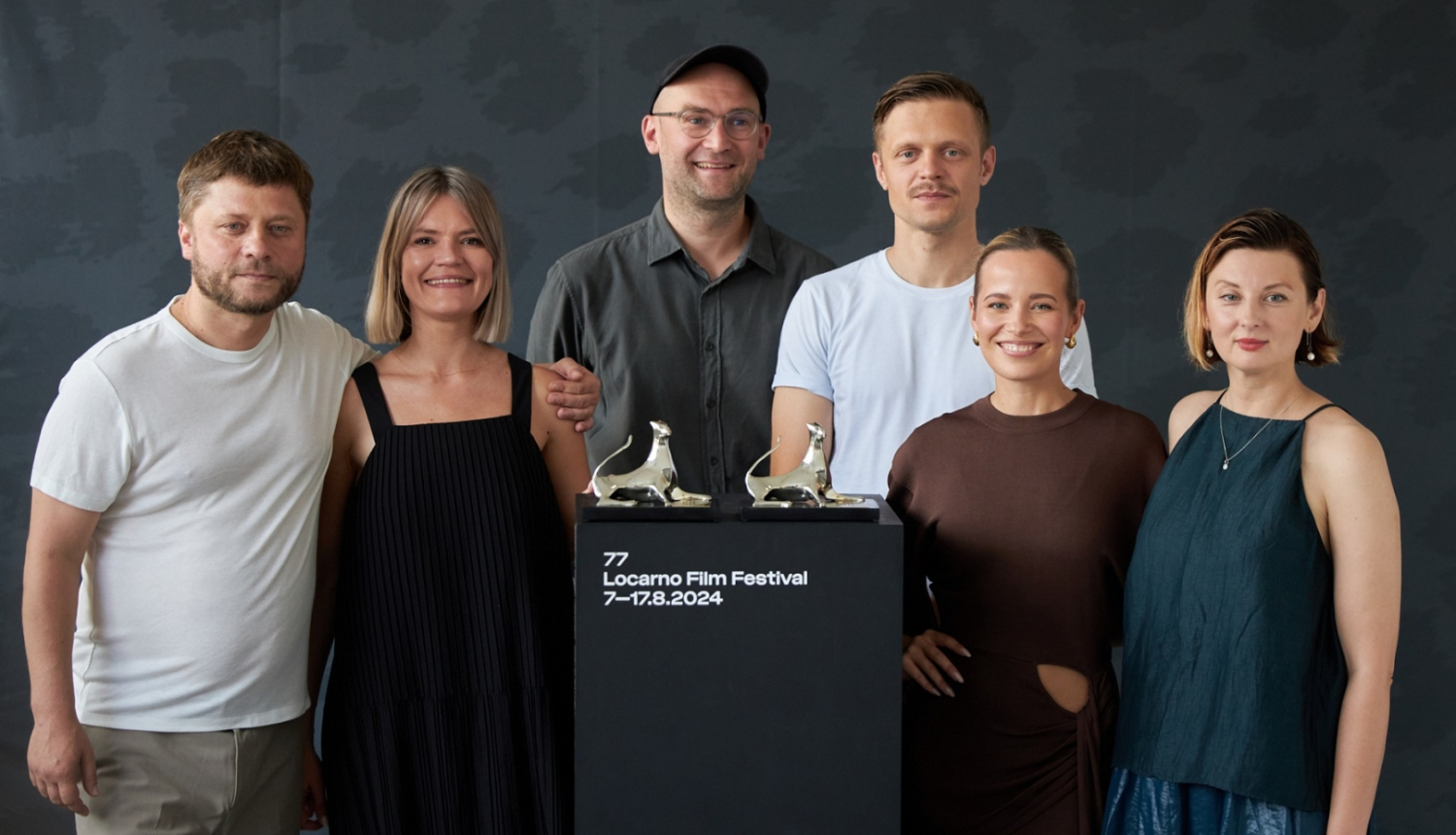 Laureātu foto ar Lokarno balvu, foto: Audrius Solominas