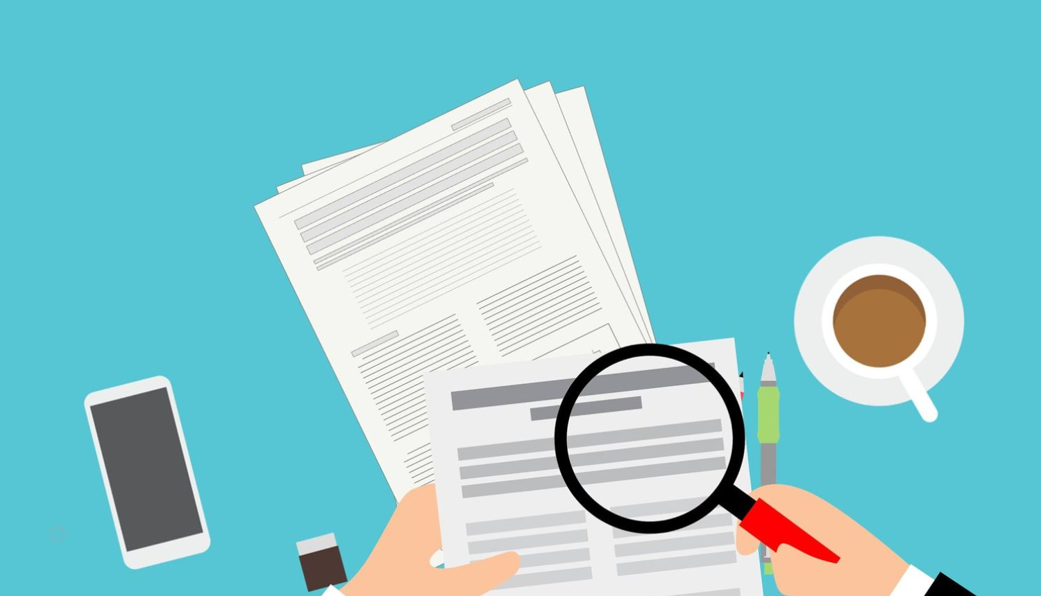 zīmējums, roka ar lupu