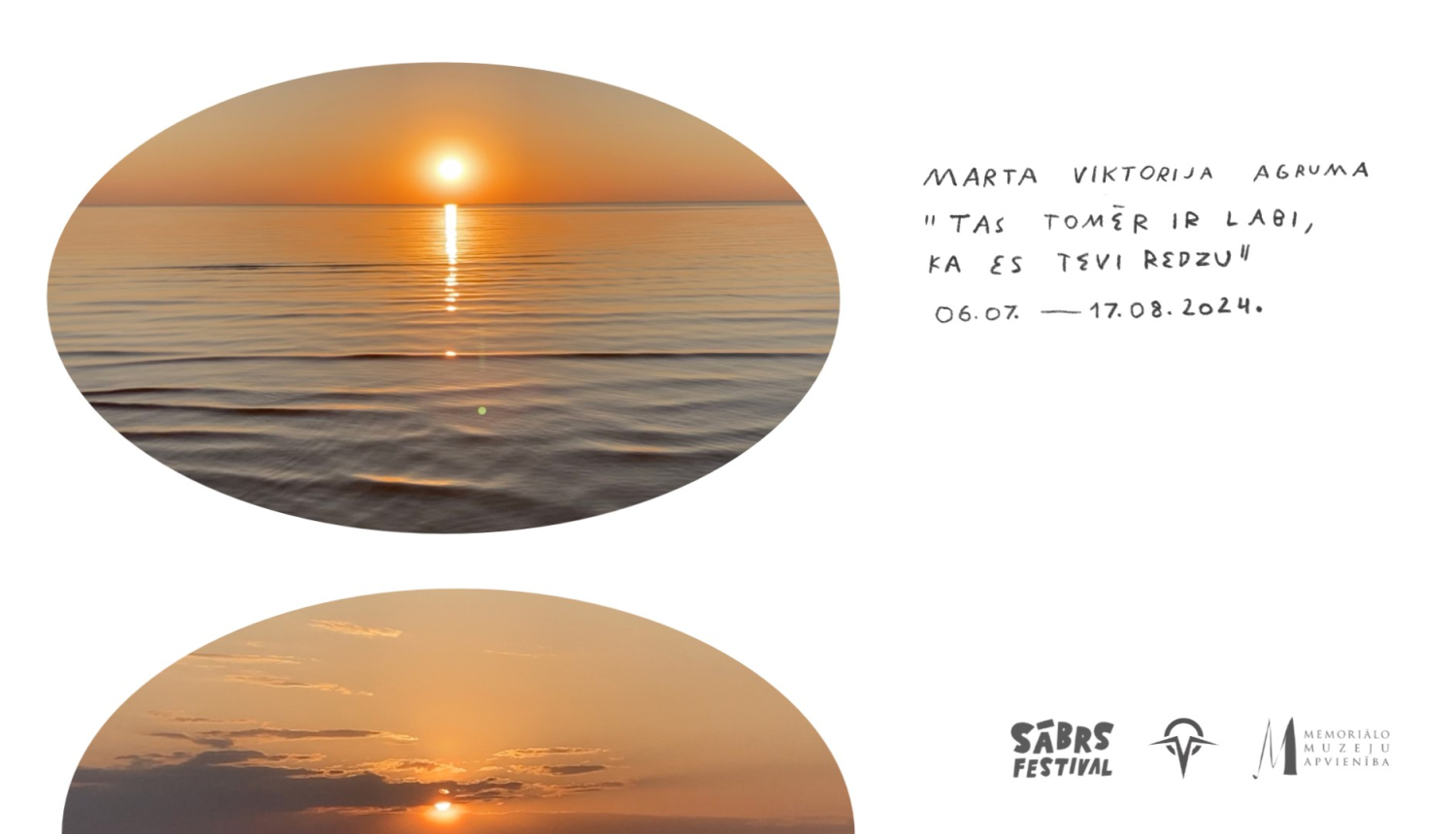 Martas Viktorijas Agrumas izstādes “Tas tomēr ir labi, ka es tevi redzu” vizuālais materiāls