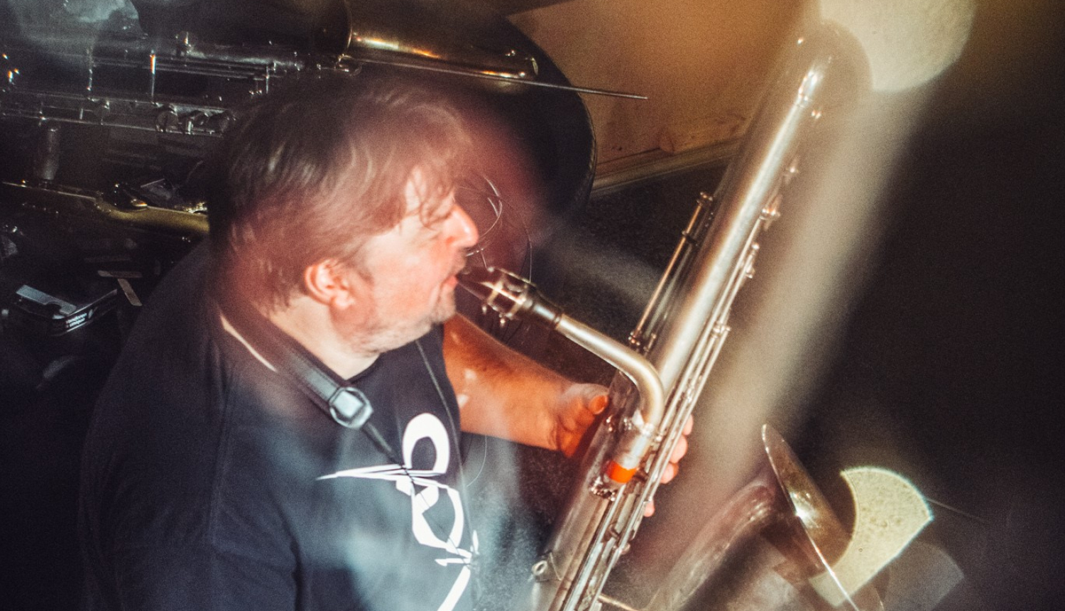 Lietuviešu saksofonists Ļuds Mockūns (Liudas Mockūnas).