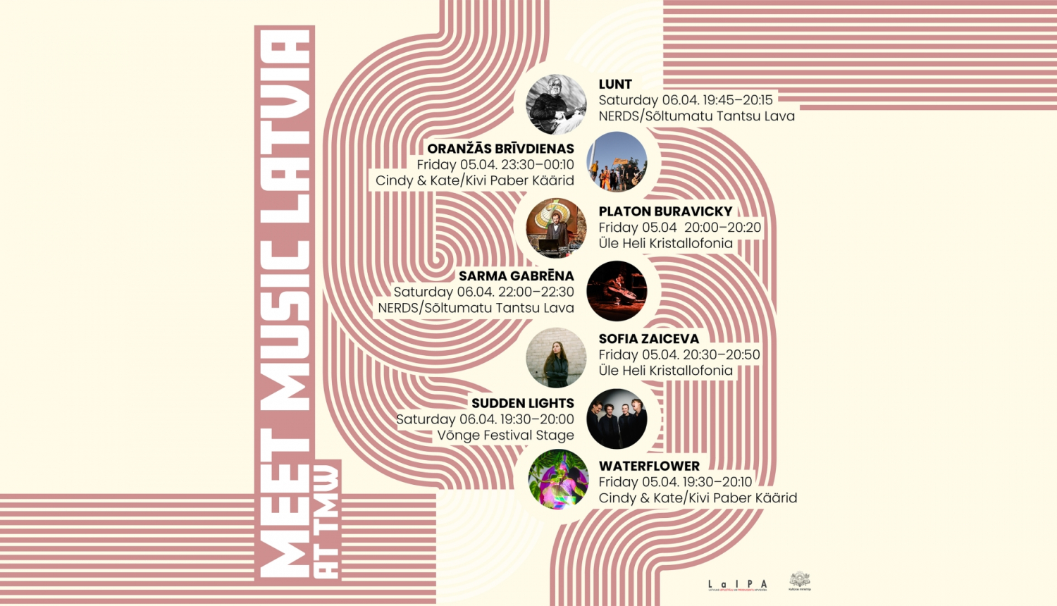 Latvijas pārstāvji Tallinn Music Week (TMW) mūzikas festivālā