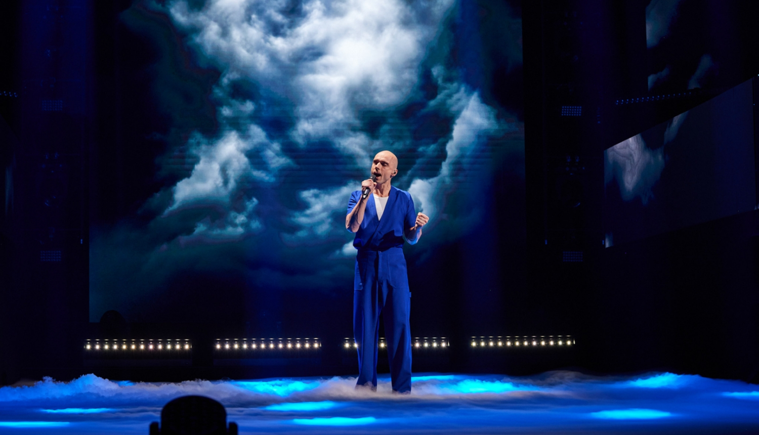 Dziedātājs Dons Konkursa “Supernova” finālā, foto: LTV/Lauris Vīksne