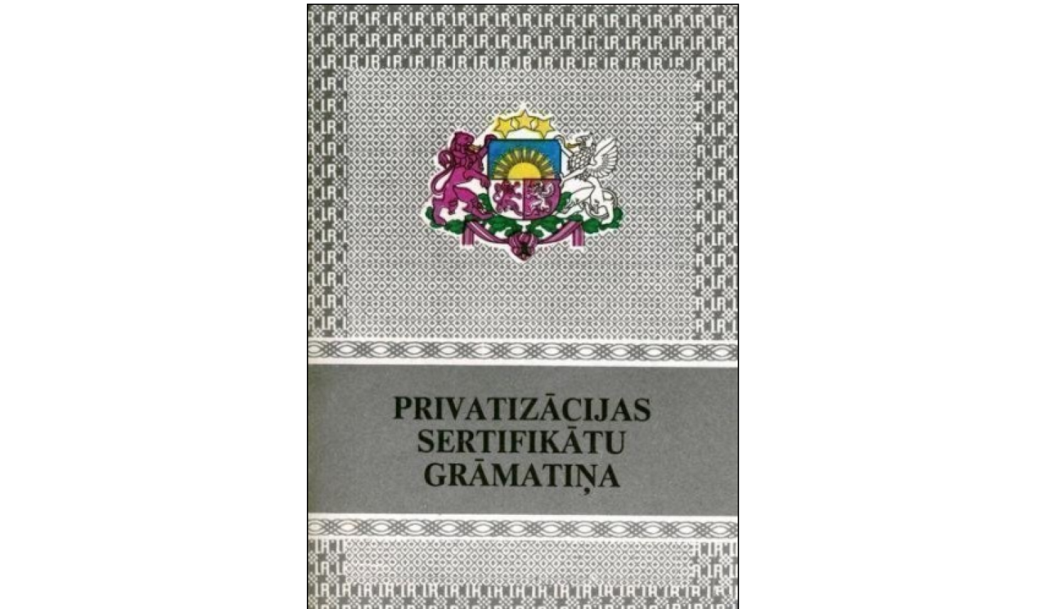 Privatizācijas sertifikātu grāmatiņa
