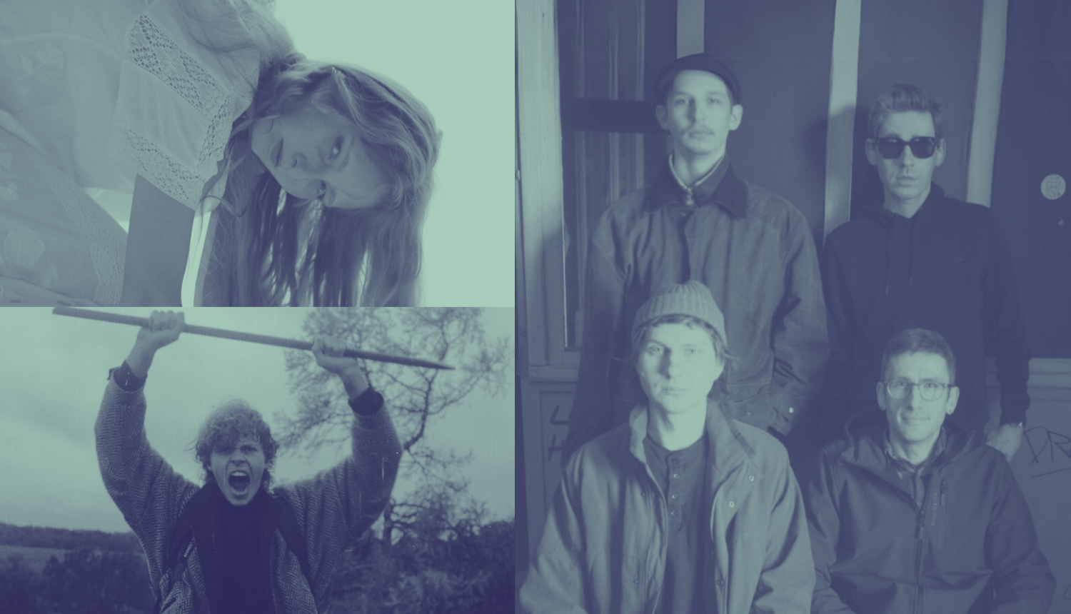 Latvijas Kultūras akadēmijas (LKA) Studējošo pašpārvaldes organizētais mūzikas un mākslas festivāls “Valpurģi” - foto kolāža ar festivāla dalībniekiem