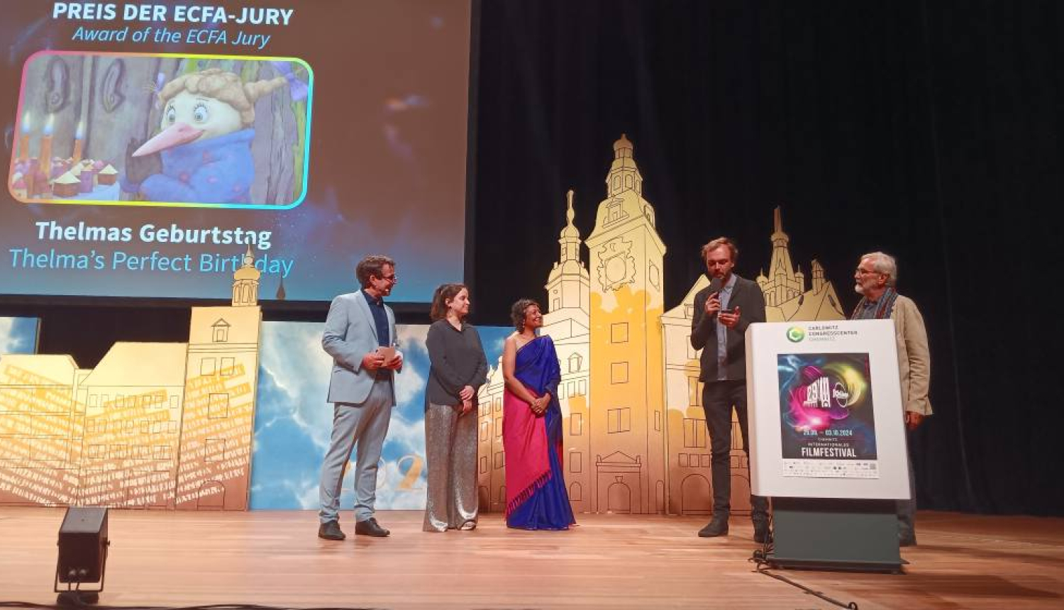 Profesionālā Eiropas bērnu un jauniešu filmu asociācija (ECFA) apbalvo režisora Reiņa Kalnaeļļa pilnmetrāžas animācijas filmu “Telmas ideālā dzimenīte”