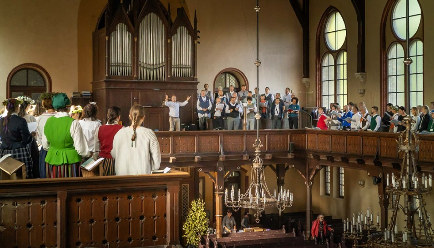 Koris Rīgas Lutera draudzes baznīcā, Torņakalnā, foto, Uldis Ozols