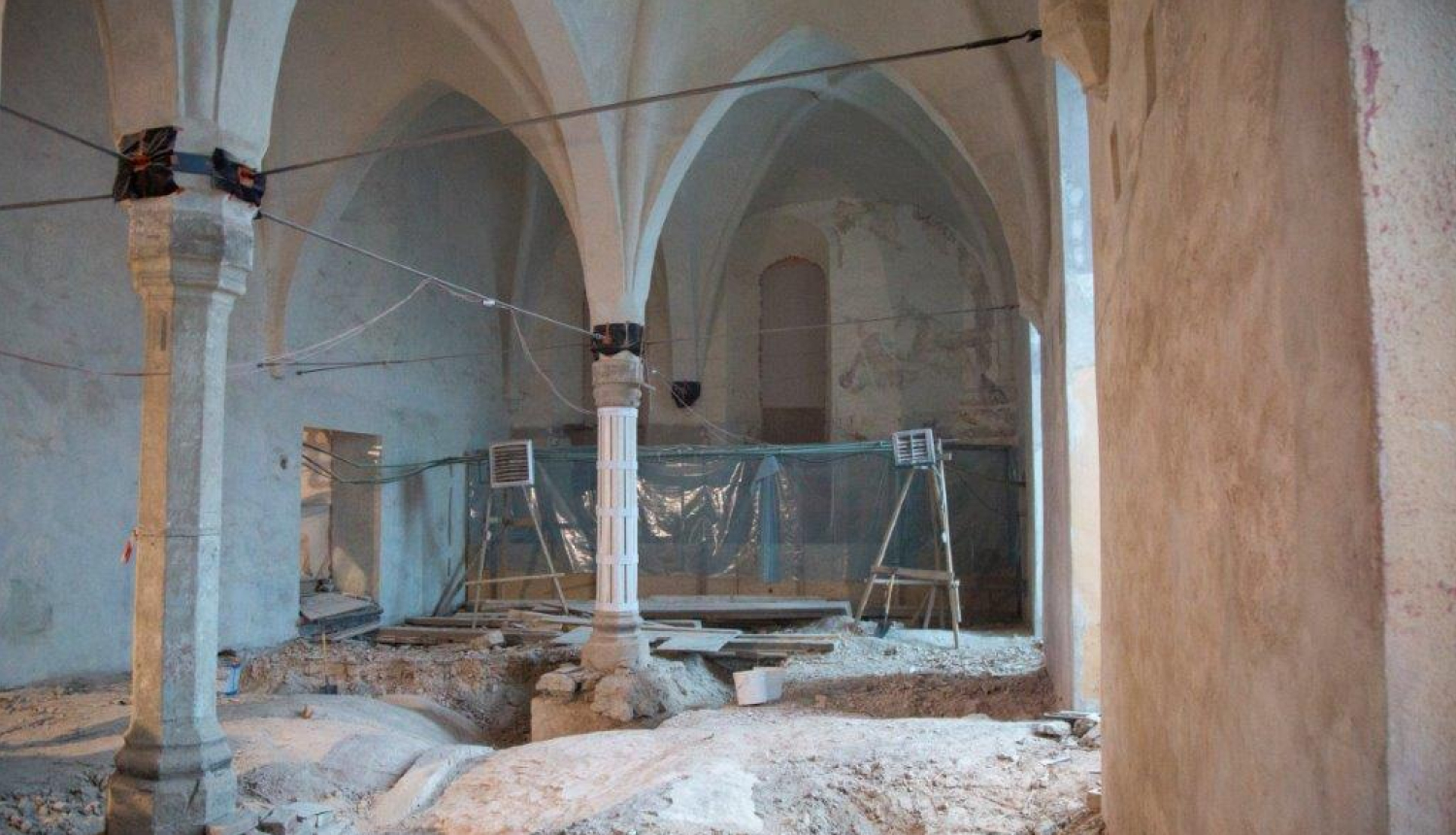 Rīgas pils kastelas restaurācijas darbi, foto: VNĪ.