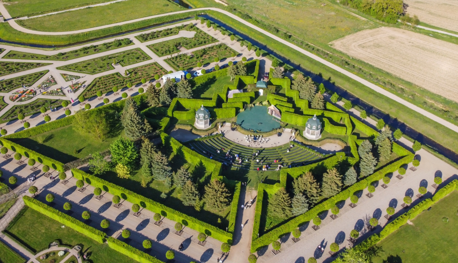 Rundales pils dārza Zaļais teātris, foto: Sindija Svane