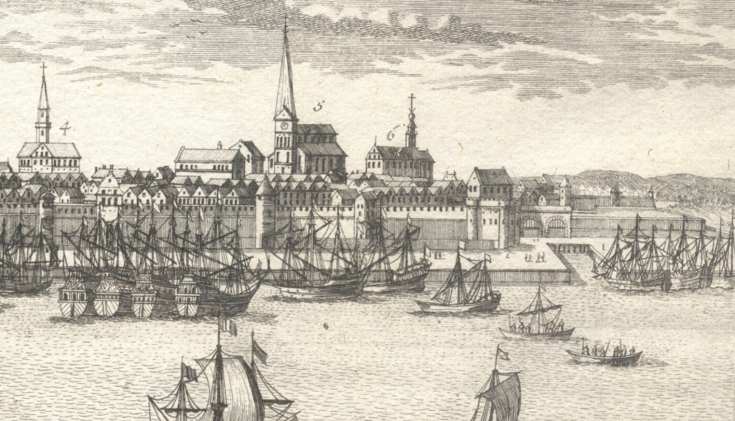 Rīgas ainava senā gravīrā