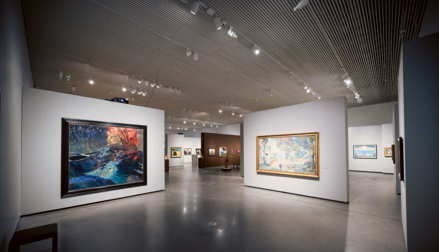 Izstāde “Nepieradinātās dvēseles. Simbolisms Baltijas valstu mākslā” Latvijas Nacionālajā mākslas muzejā. 2020./2021. Foto: Otto Strazds.