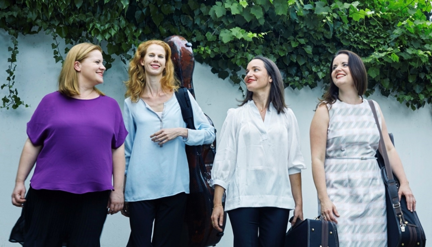 Baibas Skrides kameransambļa “Skride Quartet” dalībnieki