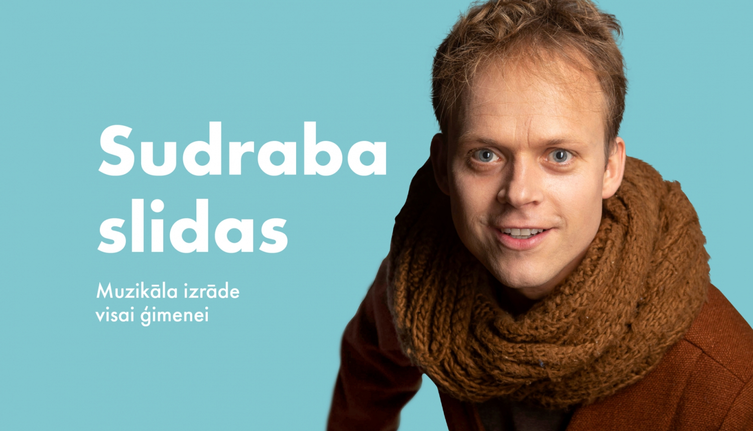 Izrādes “Sudraba slidas” publicitātes attēls, aktieris Uldis Siliņš