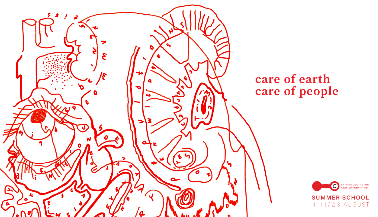 Latvijas Laikmetīgās mākslas centra Vasaras skolas vizuālais materiāls