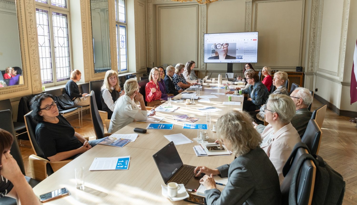 UNESCO Latvijas Nacionālās komisijas Asambleja spriež par kultūras vērtību aizsardzību bruņota konflikta gadījumā, foto: Oskars Artūrs Upenieks / Kultūras ministrija