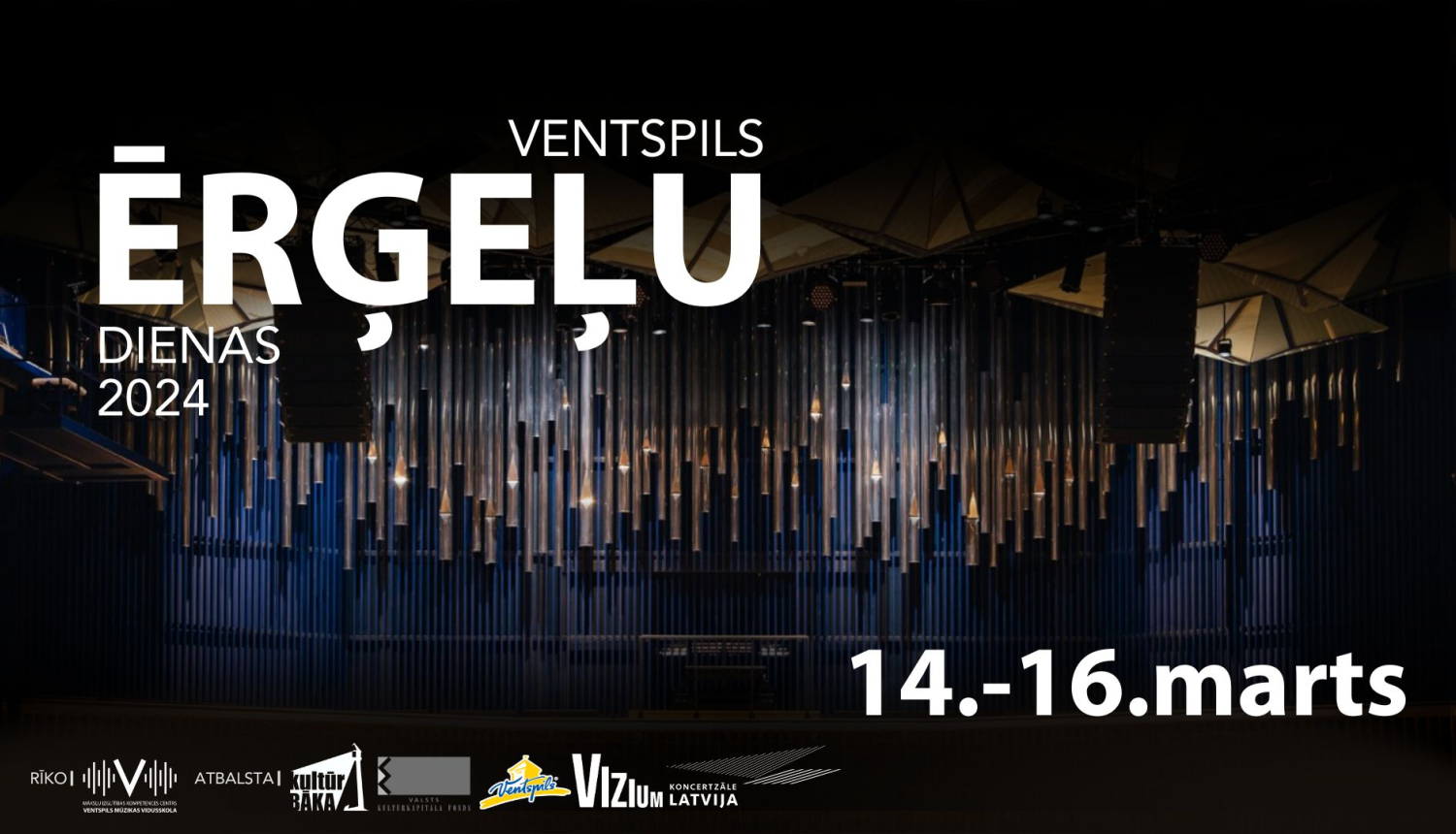 Ventspils Ērģeļu dienas 2024 plakāts