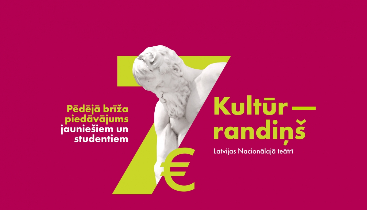 Kultūrrandiņš – Latvijas Nacionālā teātra īpašais piedāvājums jauniešiem un studentiem