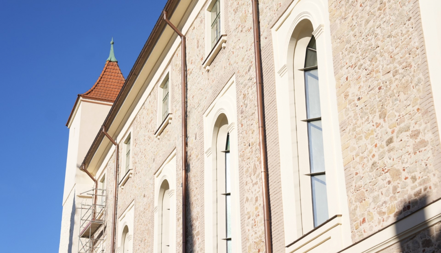 Rīgas pils atjaunotā fasāde kastelas daļā, foto: VNĪ