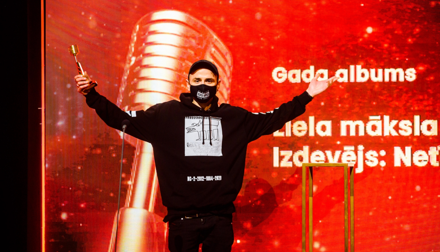 Mūzikas ierakstu gada balvas Zelta Mikrofons 2021 ieguvējs reperis Ansis