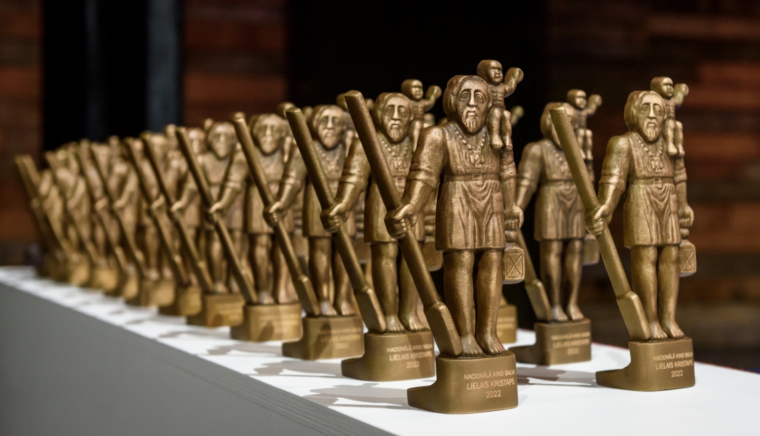 Lielā Kristapa balvas statuetes, foto: Gints Ivuškāns