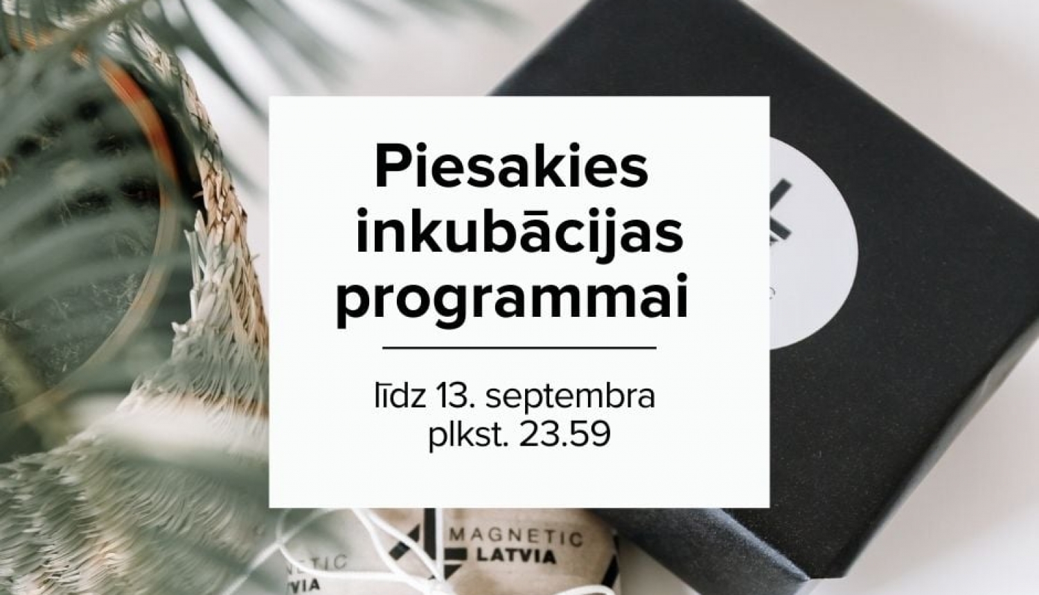 LIAA Radošo industriju inkubators rudens uzņemšanas vizuālais materiāls.
