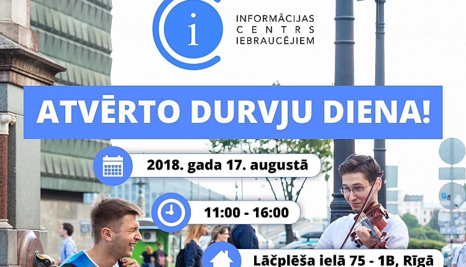 Informācijas centrs iebraucējiem 17.augustā aicina uz Atvērto durvju dienu