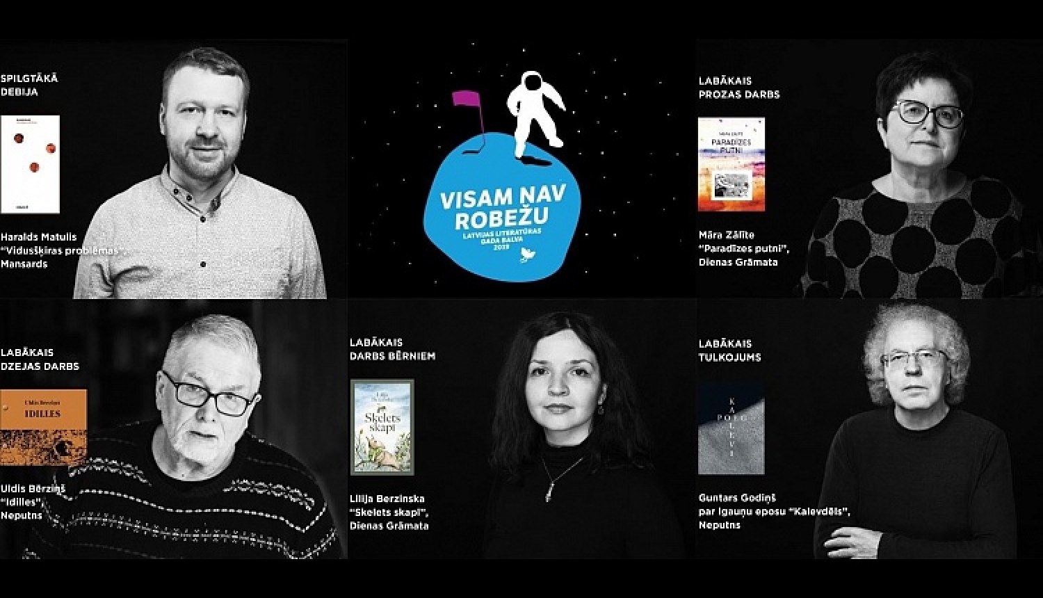 Apbalvoti Latvijas Literatūras gada balvas laureāti