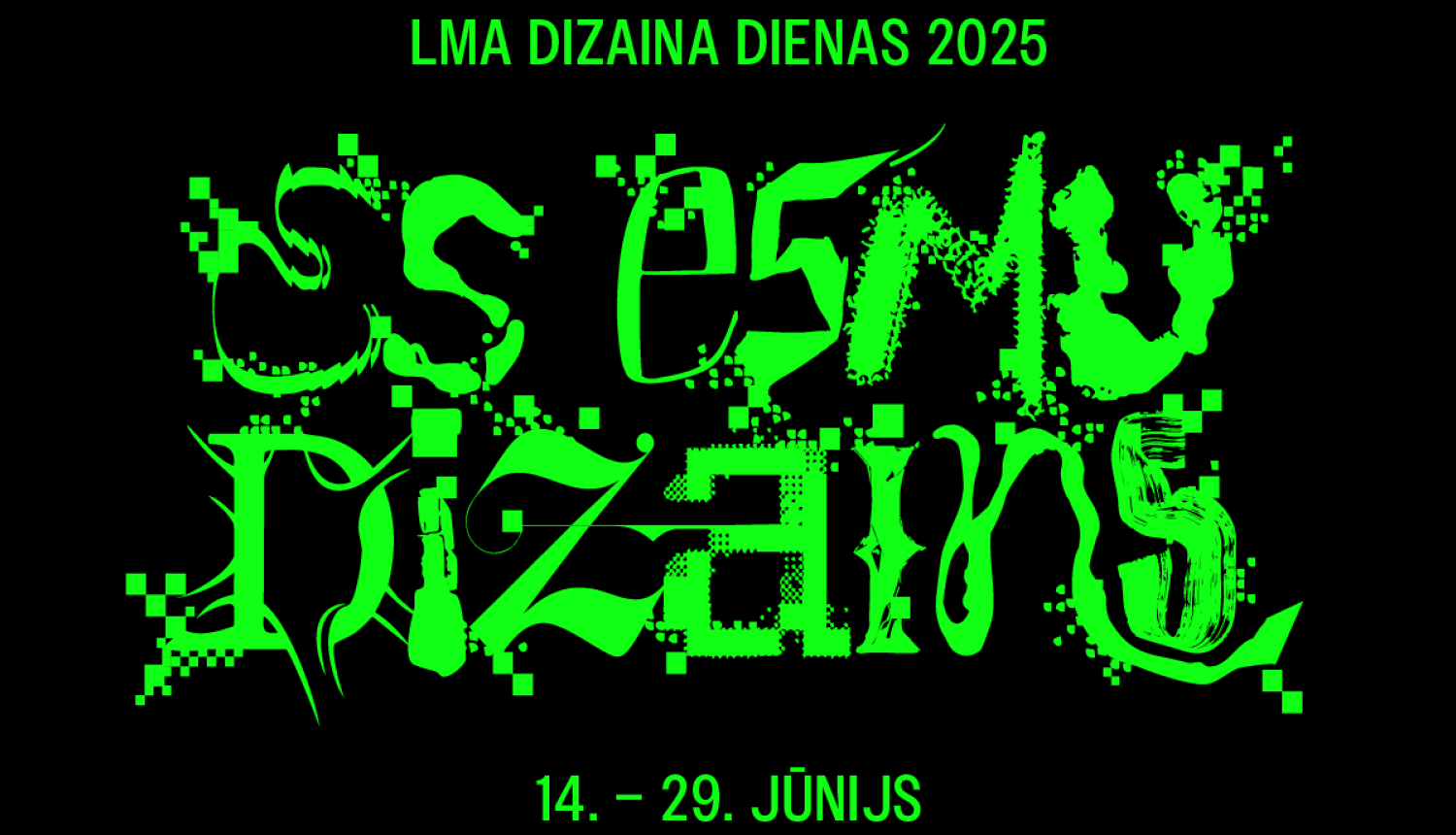 Latvijas Mākslas akadēmijas Dizaina dienu 2025 vizuālis
