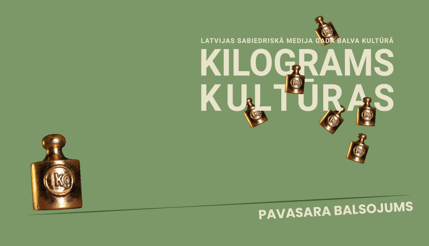 Latvijas Sabiedriskā medija gada balvas kultūrā “Kilograms kultūras 2025” pavasara balsojuma vizuālis