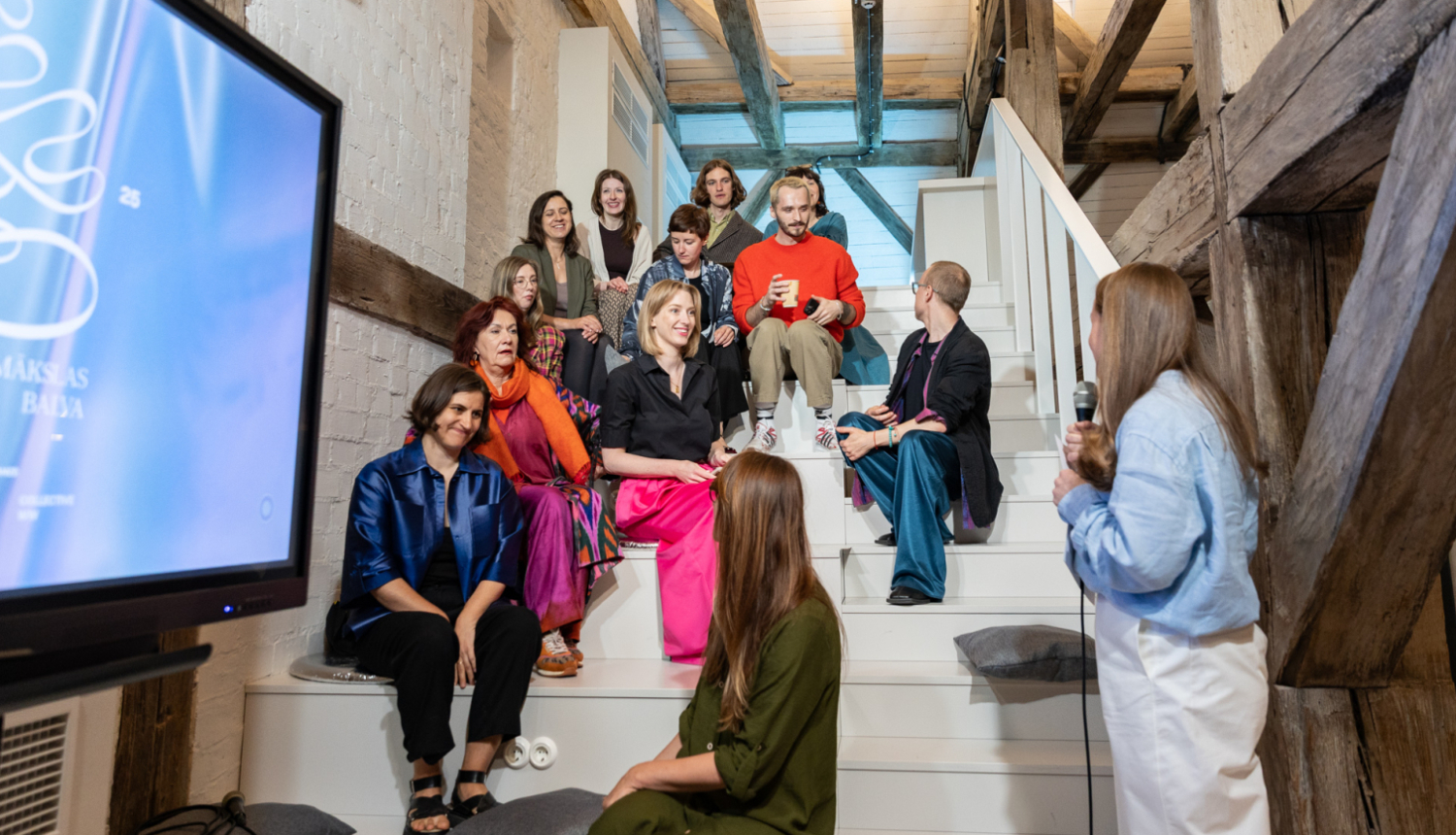 Latvijas Mākslas gada balvas preses konference LNRMM telpās, foto: Oskars Artūrs Upenieks / Kultūras ministrija
