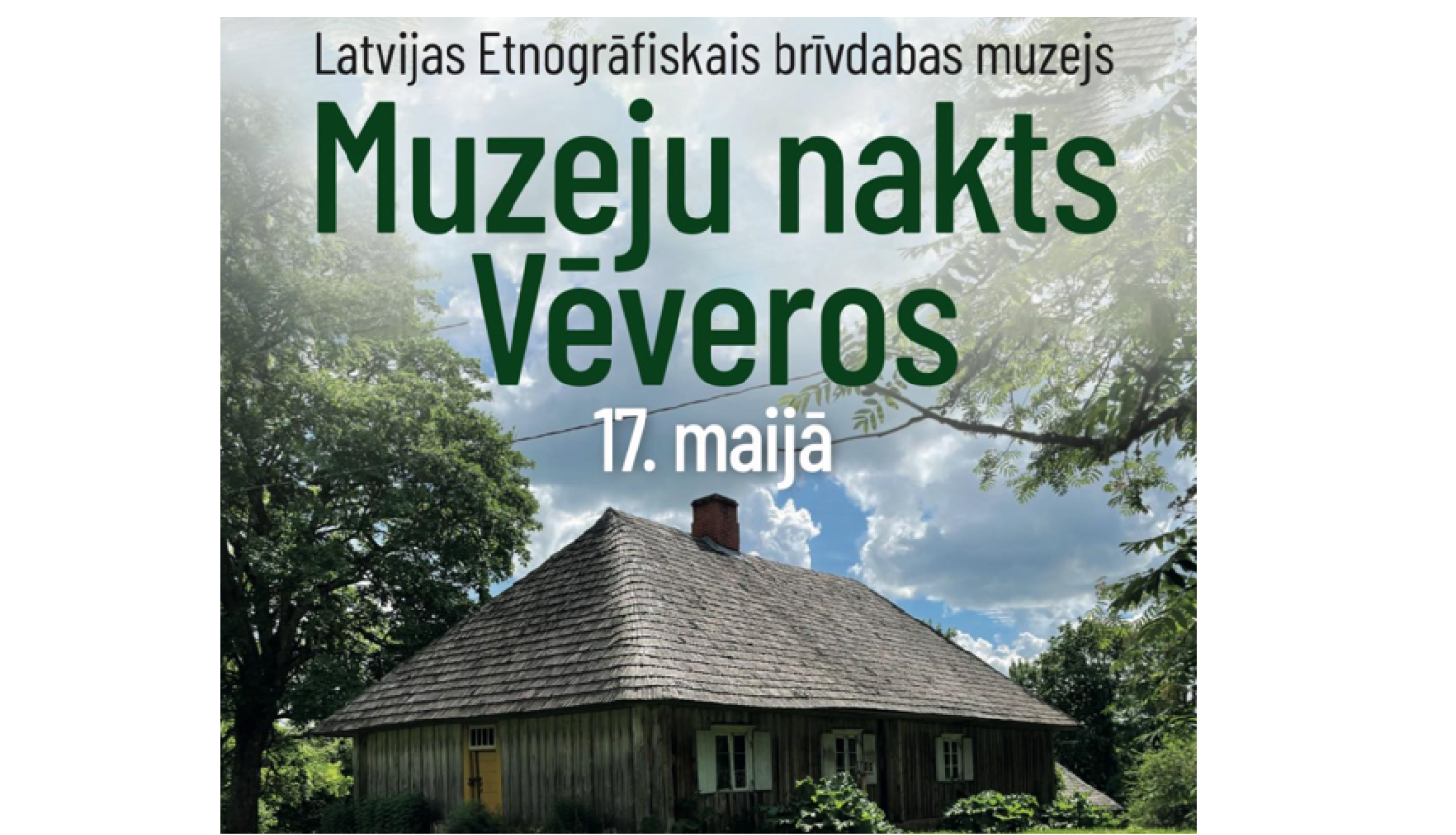 Attēls ar tekstu: Muzeju nakts Vēveros