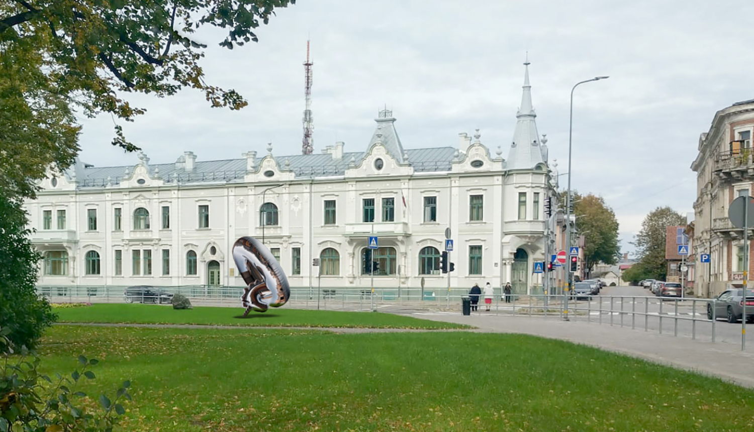Vides objekta “Pūtiens” makets-vizualizācija Liepājas pilsētvidē