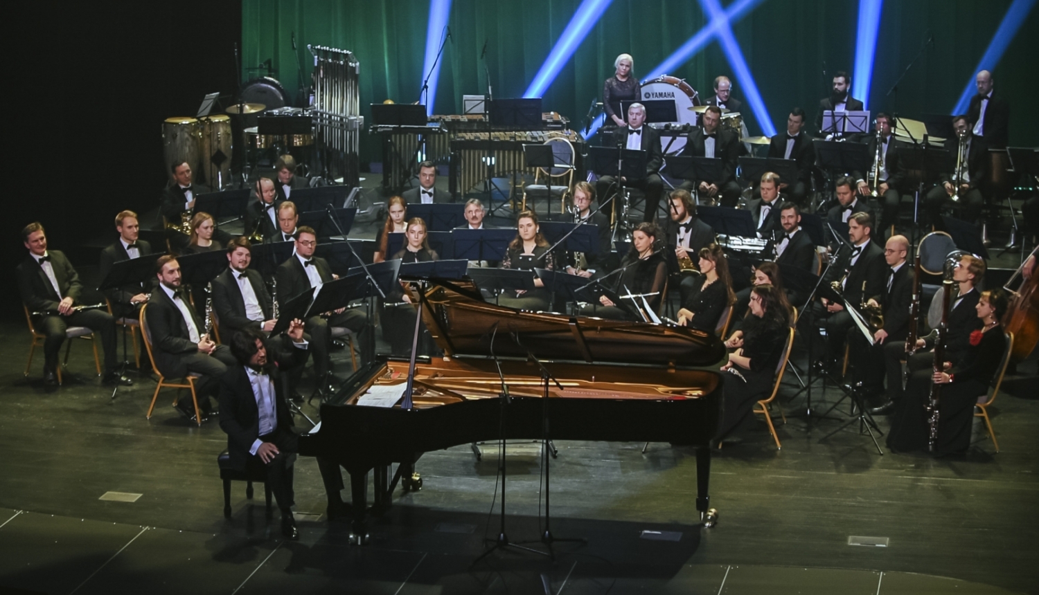 Pianists Andrejs Osokins un orķestris "Rīga", foto: Jānis Škapars